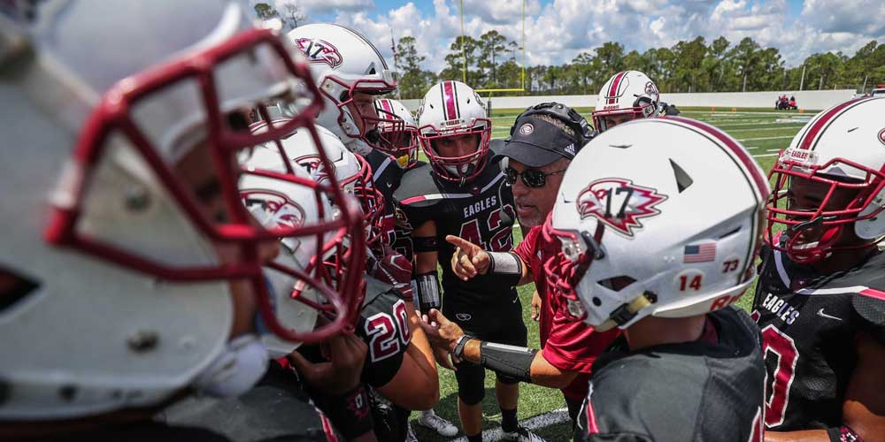 The Marjory Douglas High School football team.