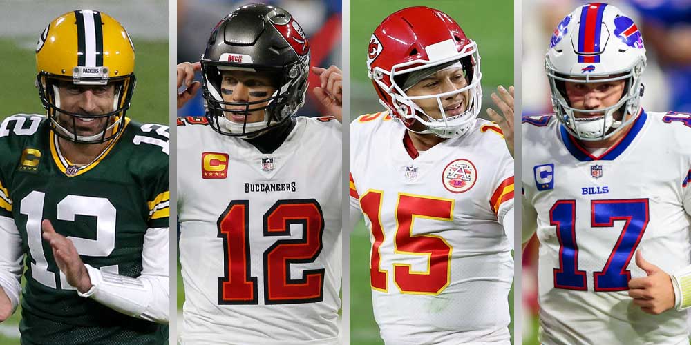 Aaron Rodgers - Patrick Mahomes - Tom Brady - Josh Allen