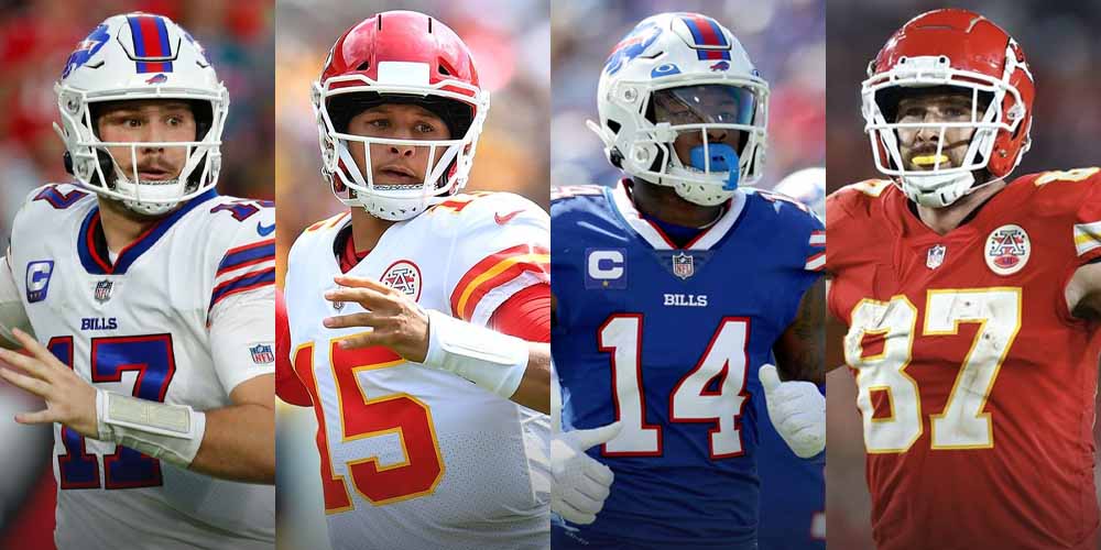 Josh Allen - Patrick Mahomes - Stefon Diggs - Travis Kelce