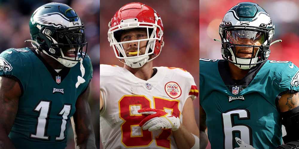 A.J. Brown - Travis Kelce - Devonta Smith