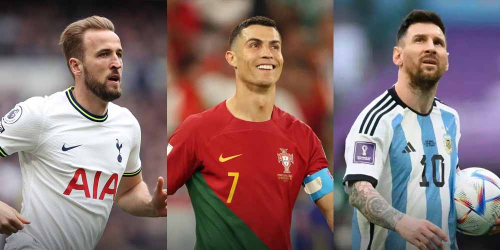 Kane, Ronaldo, and Messi